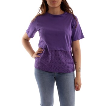 textil Dame T-shirts m. korte ærmer Emme Marella RIARMO Violet