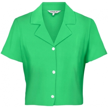 Only Shirt Caro Linen - Summer Green Grøn