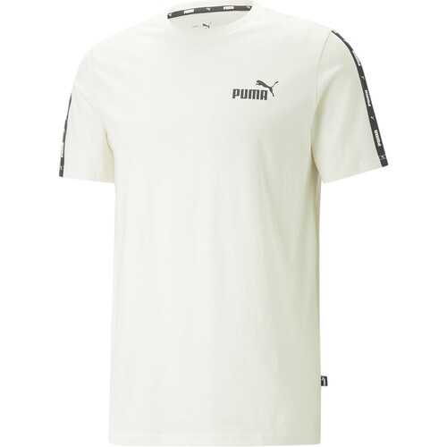 textil Herre T-shirts m. korte ærmer Puma  Beige