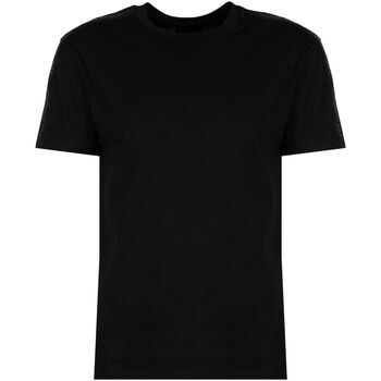 textil Herre T-shirts m. korte ærmer Les Hommes LF224100-0700-900 | Round neck Sort