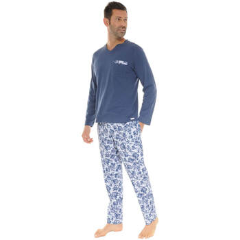 textil Herre Pyjamas / Natskjorte Pilus XAVI Blå