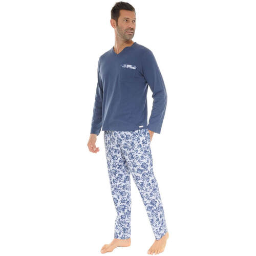 textil Herre Pyjamas / Natskjorte Pilus XAVI Blå