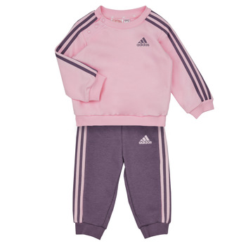 textil Pige Sæt Adidas Sportswear 3S JOG Pink / Violet