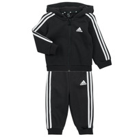 textil Dreng Træningsdragter Adidas Sportswear LK 3S SHINY TS Sort / Hvid