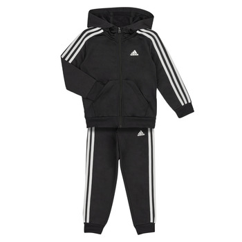 textil Dreng Træningsdragter Adidas Sportswear LK 3S SHINY TS Sort / Hvid
