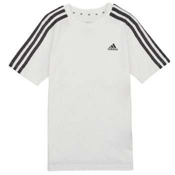 textil Børn T-shirts m. korte ærmer Adidas Sportswear 3S TEE Hvid / Sort