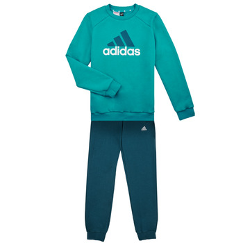 textil Dreng Træningsdragter Adidas Sportswear BL FL TS Marineblå / Turkis / Hvid