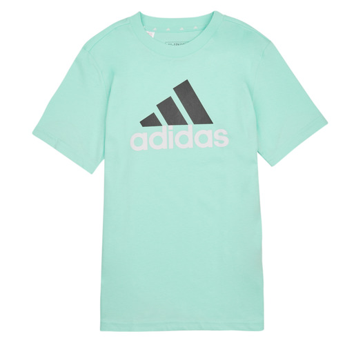textil Børn T-shirts m. korte ærmer Adidas Sportswear BL 2 TEE Blå / Hvid / Sort
