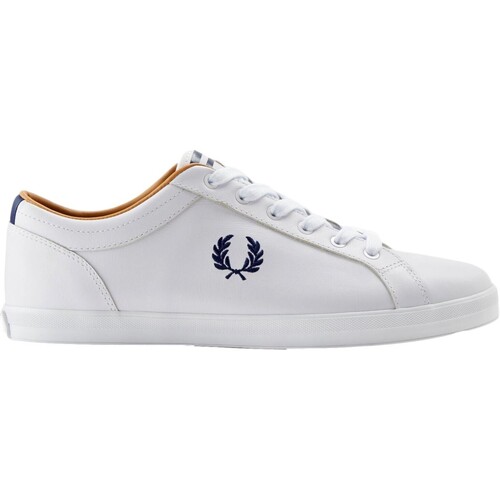 Sko Herre Lave sneakers Fred Perry ZAPATILLAS HOMBRE   BASELINE LEATHER B4330 Hvid
