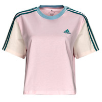 textil Dame T-shirts m. korte ærmer Adidas Sportswear 3S CR TOP Pink