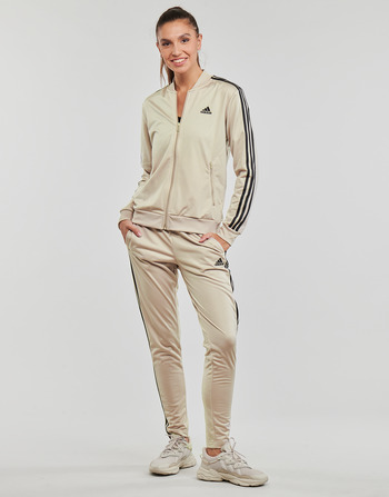textil Dame Træningsdragter Adidas Sportswear 3S TR TS Beige / Sort