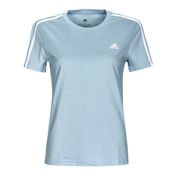 textil Dame T-shirts m. korte ærmer Adidas Sportswear 3S T Blå / Hvid