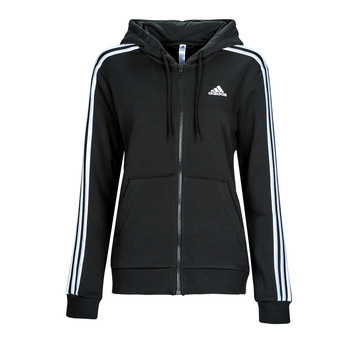 textil Dame Sportsjakker Adidas Sportswear 3S FL FZ HD Sort / Hvid