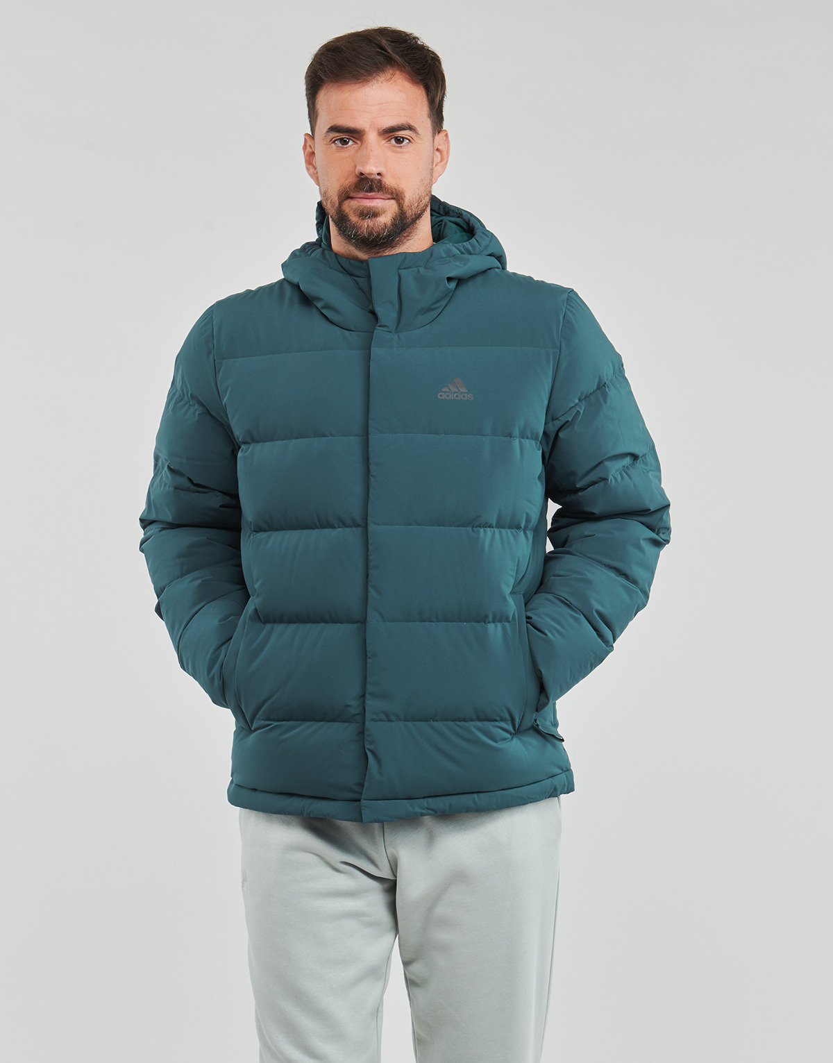 textil Herre Dynejakker Adidas Sportswear HELIONIC HO JKT Blå