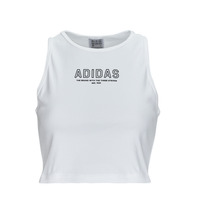 textil Dame T-shirts m. korte ærmer Adidas Sportswear Crop Top WHITE Hvid