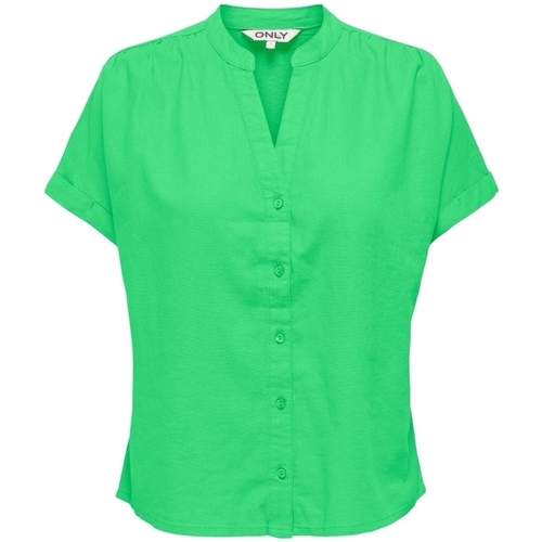 textil Dame Toppe / Bluser Only Nilla-Caro Shirt S/S - Summer Green Grøn