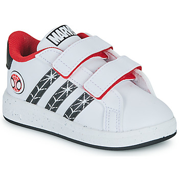 Sko Dreng Lave sneakers Adidas Sportswear GRAND COURT Spider-man CF I Hvid / Rød