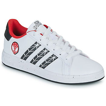 Sko Dreng Lave sneakers Adidas Sportswear GRAND COURT Spider-man K Hvid / Rød