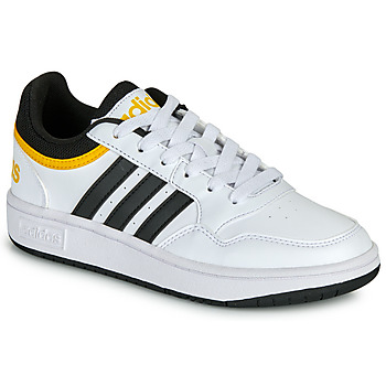 Sko Dreng Lave sneakers Adidas Sportswear HOOPS 3.0 K Hvid / Sort