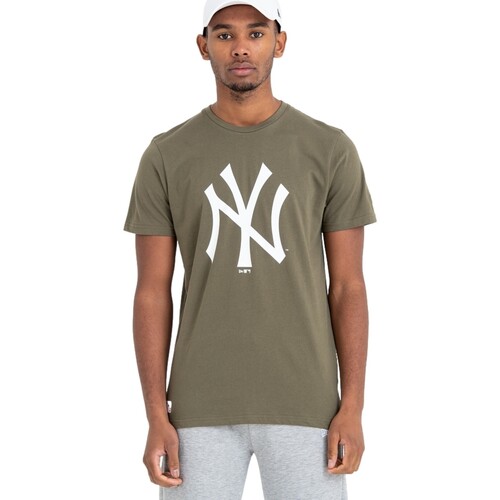 textil Herre T-shirts m. korte ærmer New-Era  Grøn