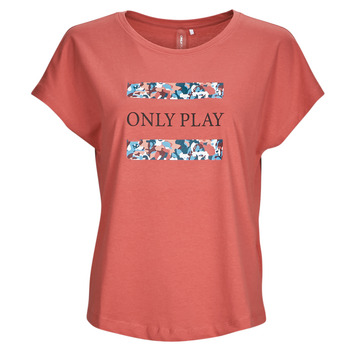 textil Dame T-shirts m. korte ærmer Only Play ONPJESS LIFE LOOSE SS JRS TEE BOX Rød