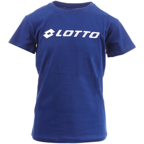 textil Børn T-shirts & poloer Lotto TL1104 Blå