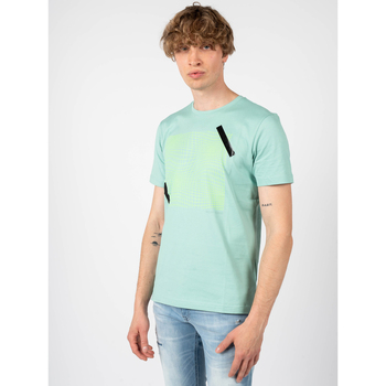 textil Herre T-shirts m. korte ærmer Antony Morato MMKS02021-FA100227 Blå