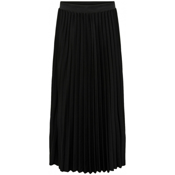 textil Dame Nederdele Only Skirt Melisa Plisse - Black Sort