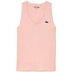 textil Dame Toppe / T-shirts uden ærmer Lacoste CAMISETA DE TIRANTES MUJER   TF4874 Pink