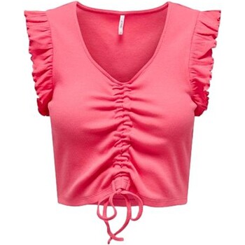 textil Dame T-shirts & poloer Only TOP ROSA MUJER  15257542 Pink