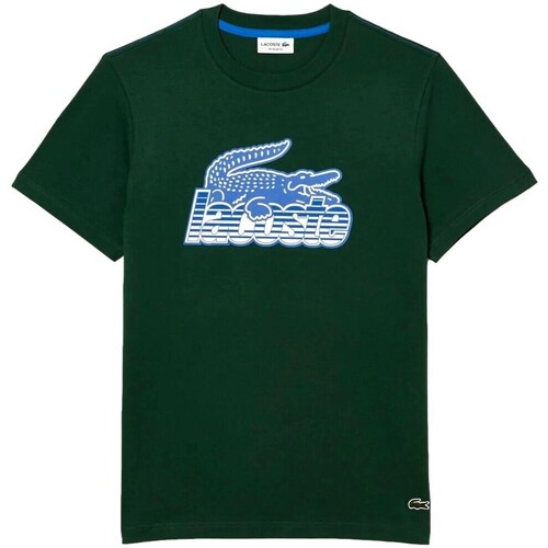 textil Herre T-shirts m. korte ærmer Lacoste CAMISETA CASUAL HOMBRE   TH5070 Grøn