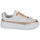 Sko Dame Lave sneakers JB Martin FLEUR Kalv / Hvid / Orange