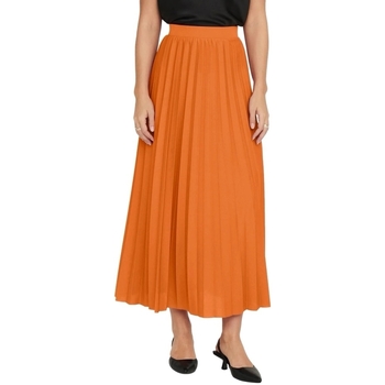 Only Melisa Plisse Skirt - Orange Peel Orange