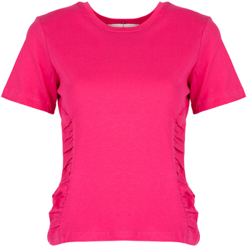 textil Dame T-shirts m. korte ærmer Silvian Heach CVP23123TS Pink
