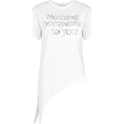 textil Dame T-shirts m. korte ærmer Silvian Heach GPP23020TS Hvid