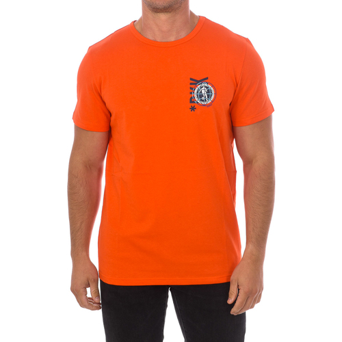 textil Herre T-shirts m. korte ærmer Bikkembergs BKK2MTS02-ORANGE Orange