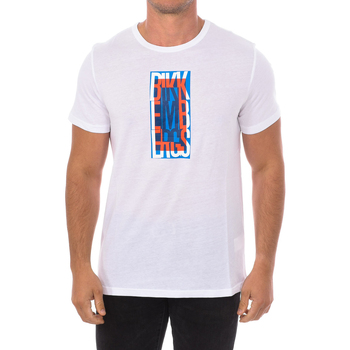 textil Herre T-shirts m. korte ærmer Bikkembergs BKK2MTS04-WHITE Hvid
