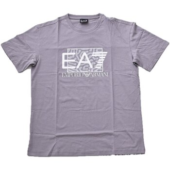 textil Herre T-shirts m. korte ærmer Emporio Armani EA7 3RPT01 PJ02Z Grå