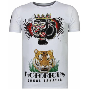 textil Herre T-shirts m. korte ærmer Local Fanatic 144125331 Hvid