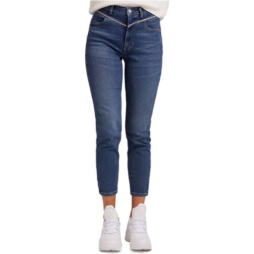 textil Dame Lige jeans Guess W1PA54 D4PB9 Blå