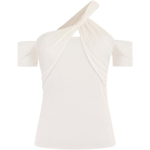 textil Dame T-shirts & poloer Guess W3GP12 KBEM0 Hvid