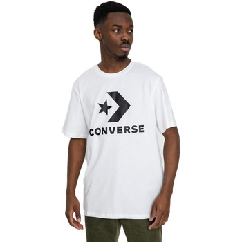 textil Toppe / T-shirts uden ærmer Converse Logo Chev Tee Hvid