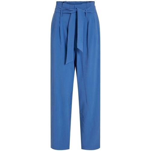 textil Dame Bukser Vila Noos Pants Kaya 7/8 - Federal Blue Blå