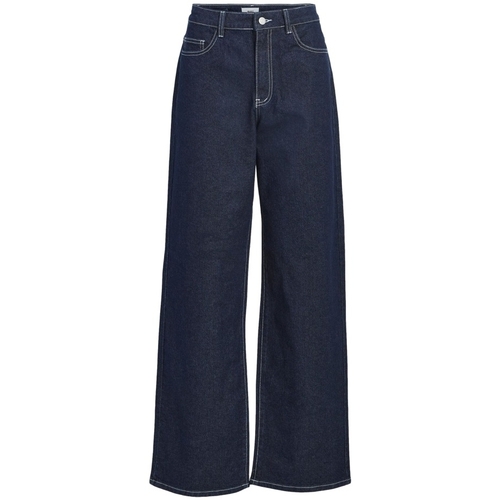 textil Dame Bukser Object Jeans Java - Dark Blue Denim Blå