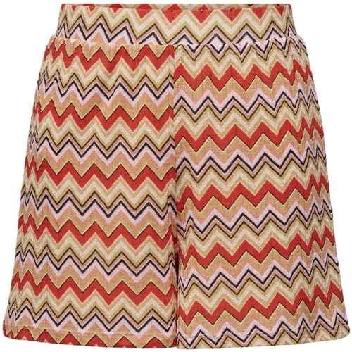 textil Dame Shorts Only Shorts Boho - Zigzag Flerfarvet