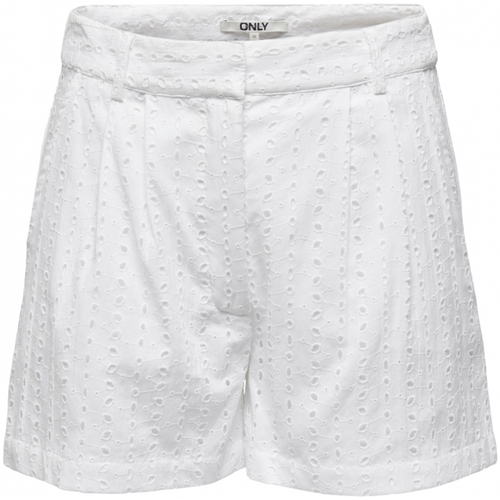 textil Dame Shorts Only Shorts Juni - Cloud Dancer Hvid