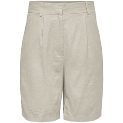 textil Dame Shorts Only Caro HW Long Shorts - Silver Lining Beige