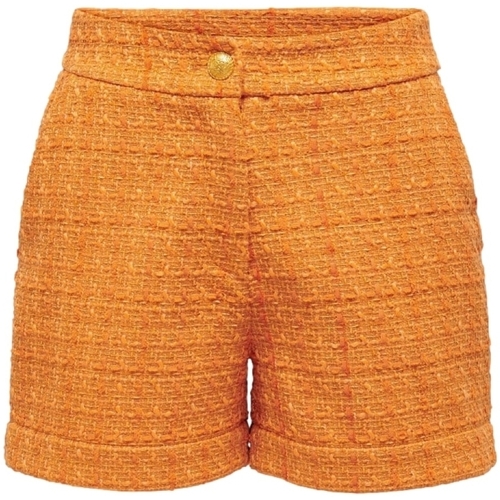 textil Dame Shorts Only Billie Boucle Shorts - Apricot Orange