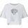 textil Dame T-shirts & poloer Ed Hardy Tiger glow crop top white Hvid