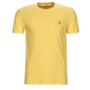 textil Herre T-shirts m. korte ærmer Polo Ralph Lauren T-SHIRT AJUSTE EN COTON Gul